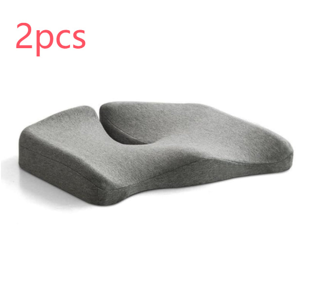 Coussin de siège de décompression et oreiller lombaire de soutien dorsal en tissu respirant antidérapant et résistant à l'usure pour chaise de bureau