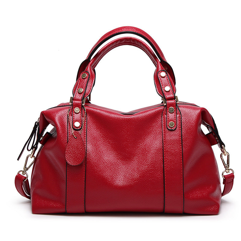 Sac à bandoulière Boston mode Sacs à main pour femmes Design rétro avec rivets Sacs à bandoulière personnalisés