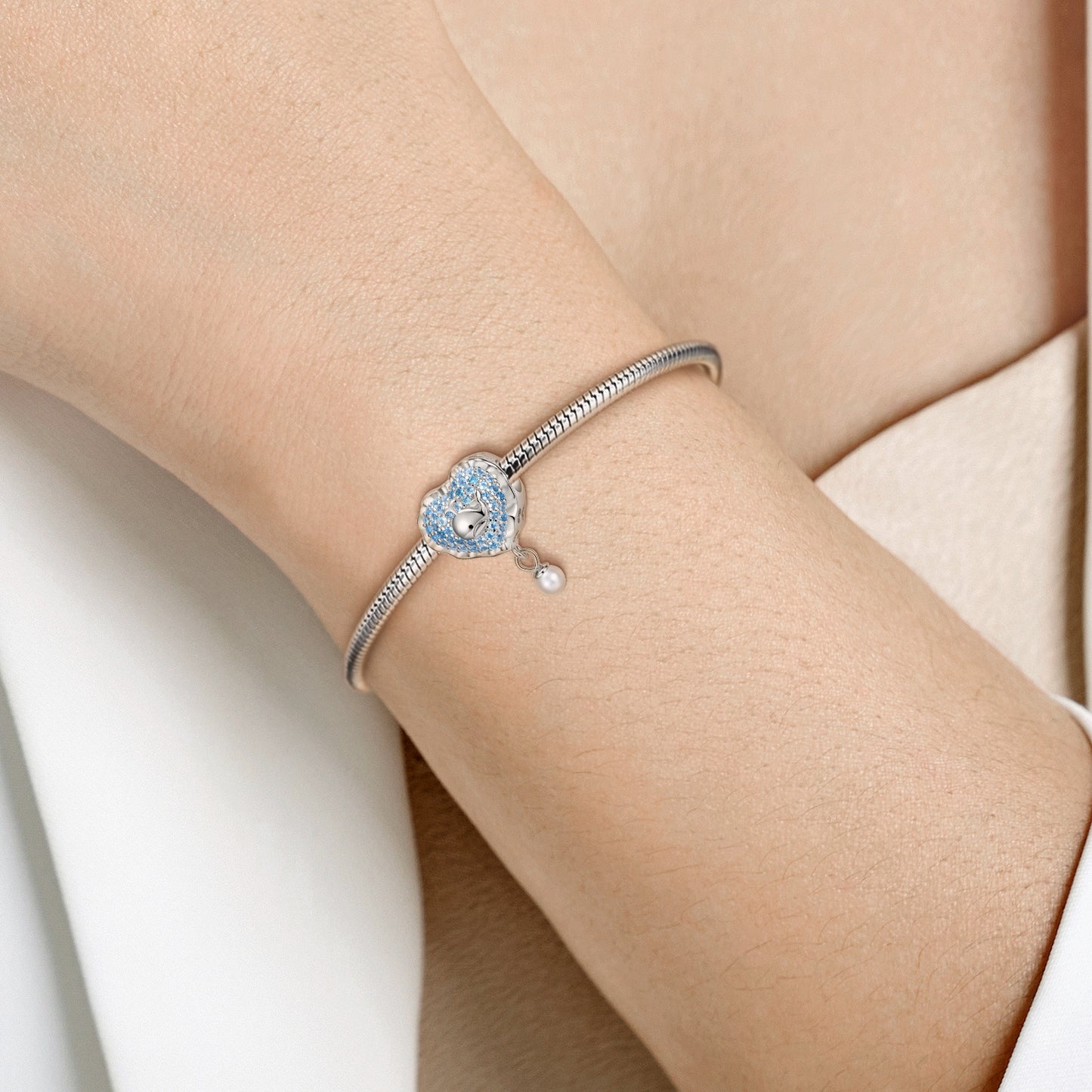 925 Sterling Silver Whale Fountain String Original Niche Design Diy Accessories