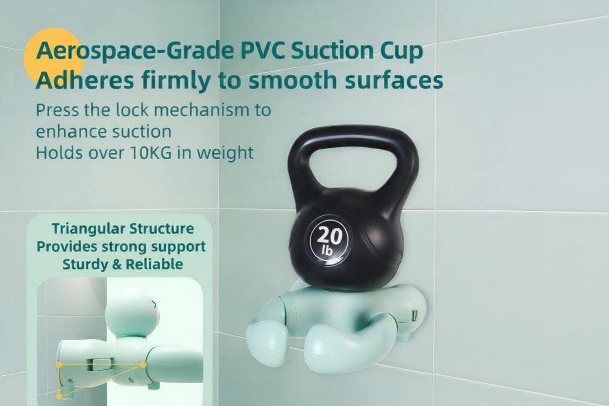 MiniJones Baby Bath Stand – Wall-Mounted Suction Cup Holder (Free US Shipping)