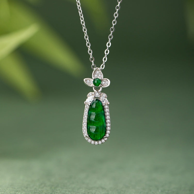 Sauteed Green Beans Sterling Silver 925 Necklace