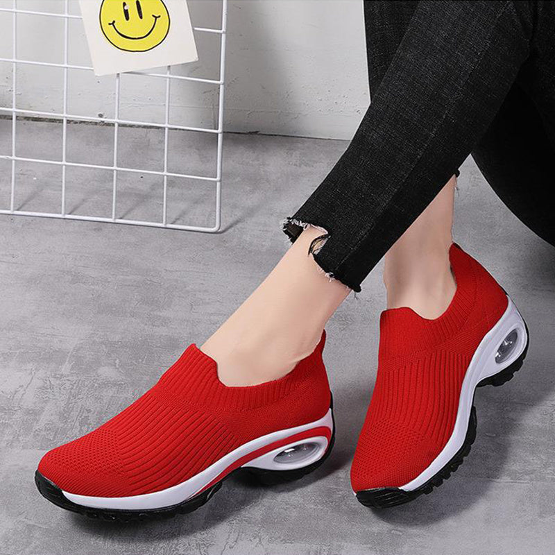 Sneakers Damen Air Cushion Mesh Atmungsaktive Laufsportschuhe