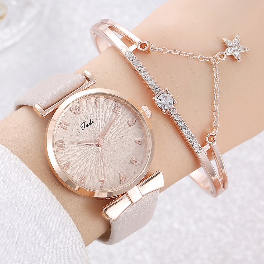 Uhr Studentin Neue Uhr Set Mode Literal Drainage Produkt Armband Set Uhr