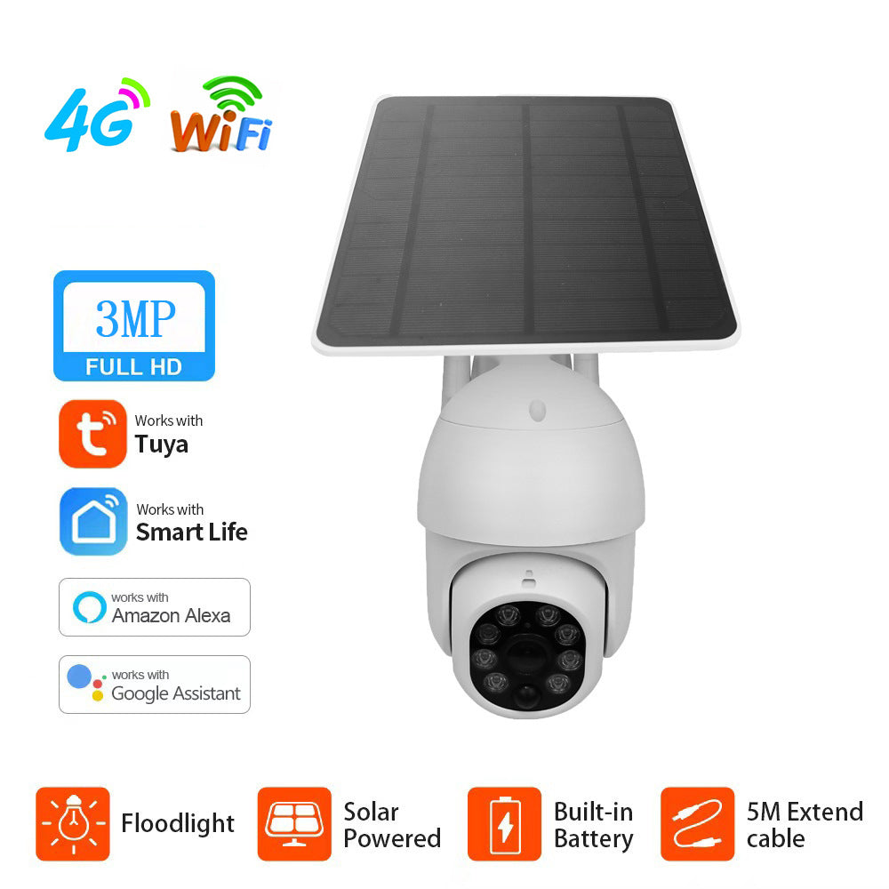 Caméra de surveillance solaire extérieure étanche 4G Graffiti