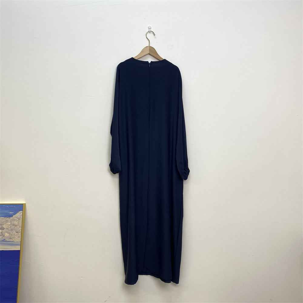 Modische Stillkleidung muslimisches Langarm-Kleid mit schmaler Passform