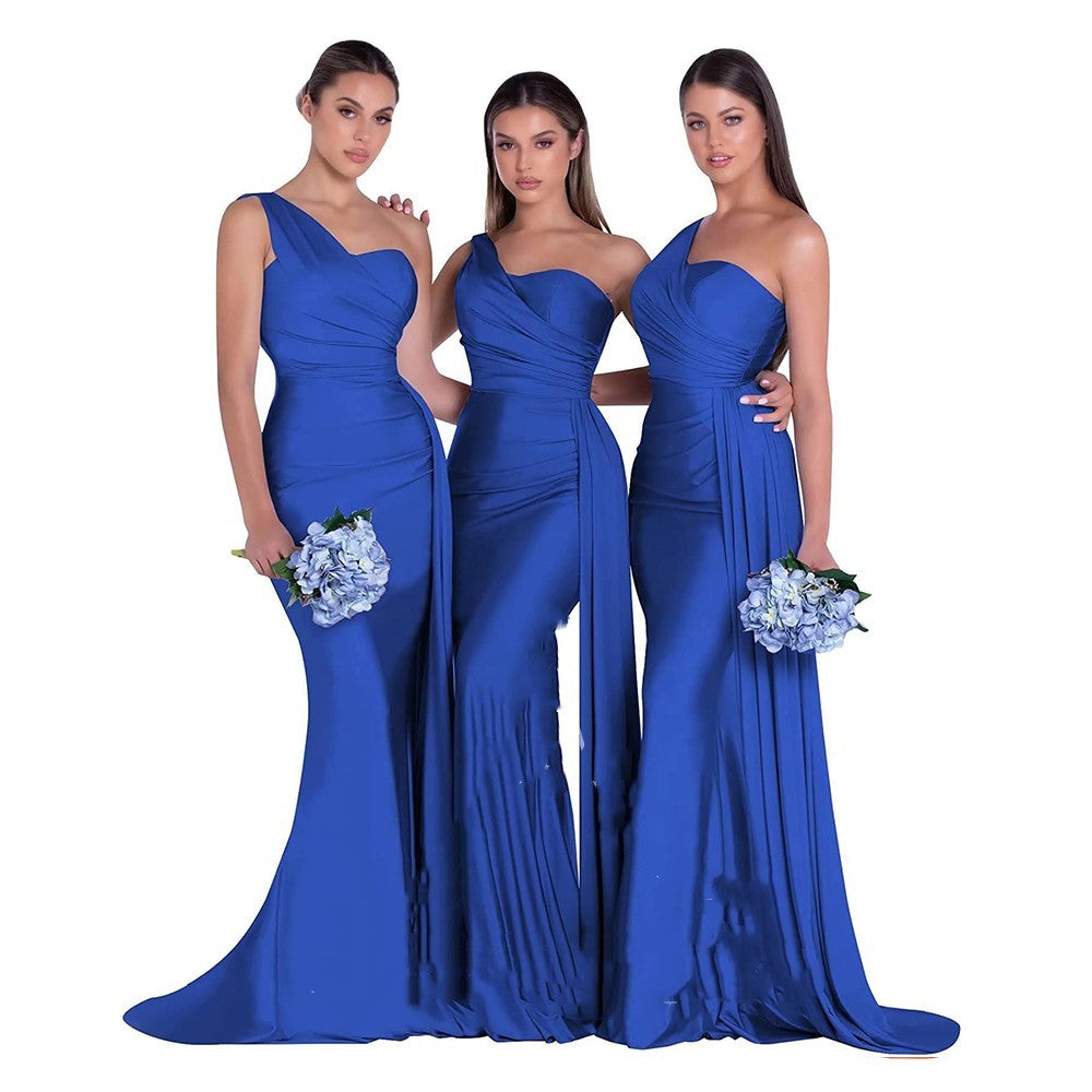 Robe de mariée élégante sirène asymétrique grande taille fat MM