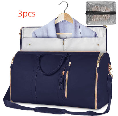 Sac de voyage grande capacité pour femme Sac à main Sac de costume pliant Sacs fourre-tout étanches pour vêtements