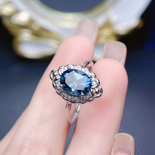 Bague en Topaze Naturelle Argent S925