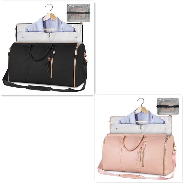 Sac de voyage grande capacité pour femme Sac à main Sac de costume pliant Sacs fourre-tout étanches pour vêtements