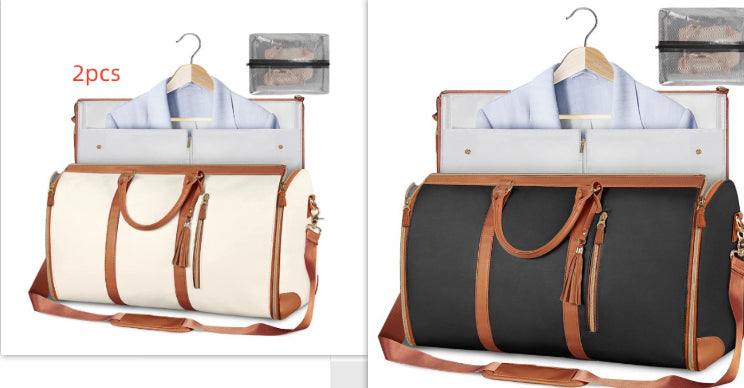 Sac de voyage grande capacité pour femme Sac à main Sac de costume pliant Sacs fourre-tout étanches pour vêtements