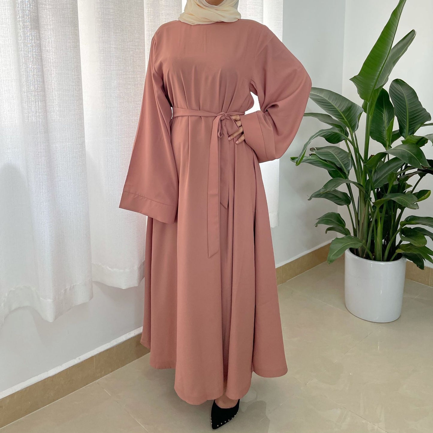 Stylish Robe Plus Size Muslim Dress for Everyday Wear