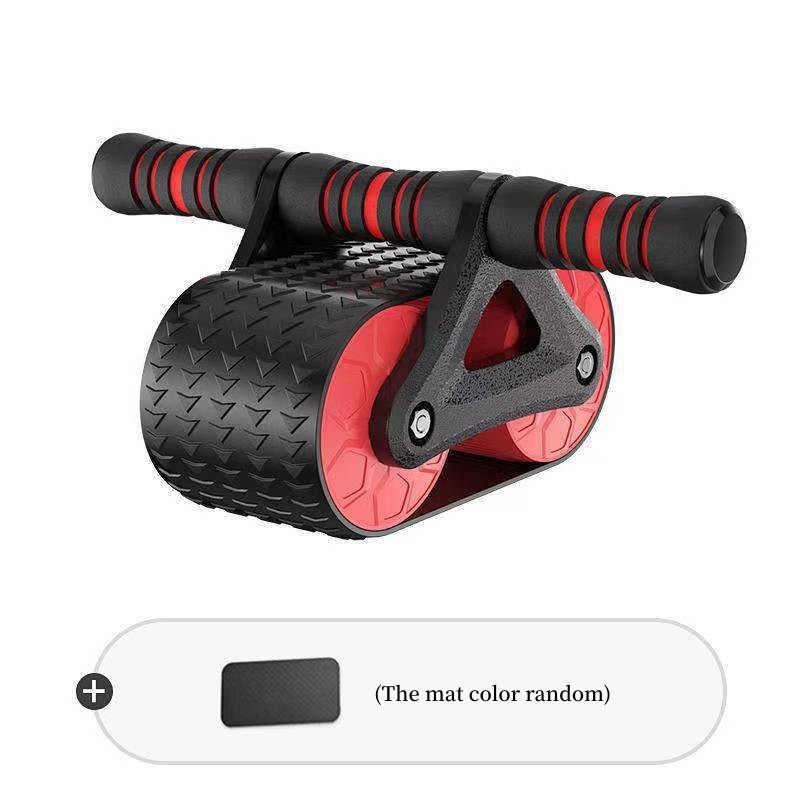 Doppelrad-Bauchtrainer für Damen und Herren, automatischer Rückprall, Bauchmuskeltrainer, Bauchroller, Taillentrainer, Fitnessstudio, Sport, Heimtrainingsgeräte