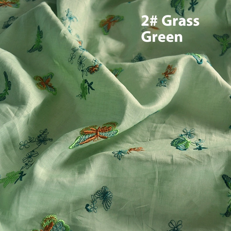 Pure Ramie Embroidery Cloth Hanfu Fabric