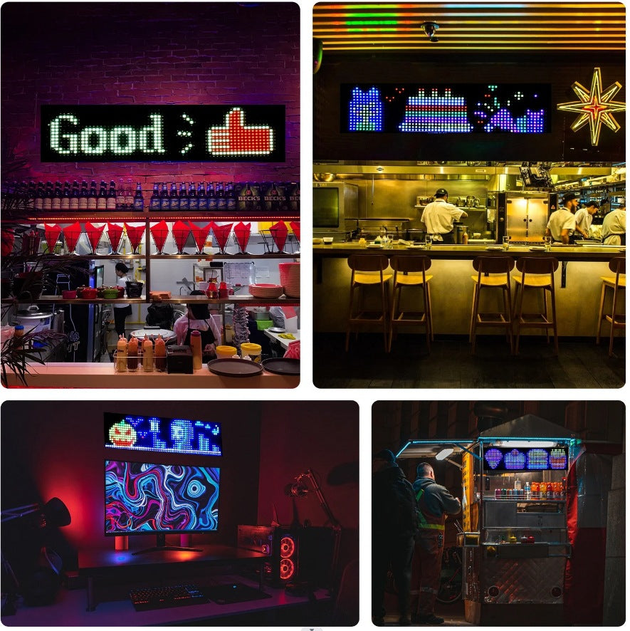 Écran publicitaire de voiture ultra-mince Bluetooth Pleine couleur Écran électronique souple