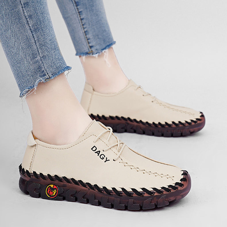 Comfortable Women Loafers Shoes Soft Leather Flats for Daily Wear