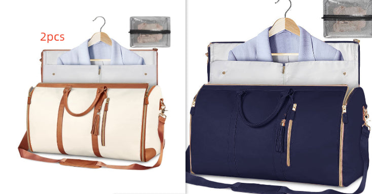 Sac de voyage grande capacité pour femme Sac à main Sac de costume pliant Sacs fourre-tout étanches pour vêtements