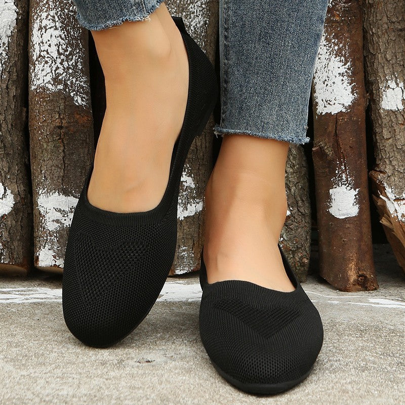 Damen Loafer Casual Slip On Mesh Schuhe Flats