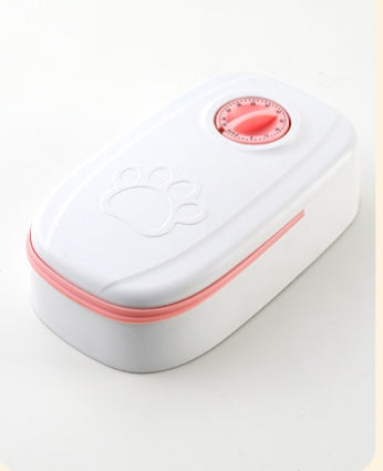 Automatischer Futterautomat für Haustiere, intelligenter Futterspender für Katzen und Hunde, Timer, Edelstahlschale, automatische Fütterung von Hunden und Katzen, Haustierbedarf