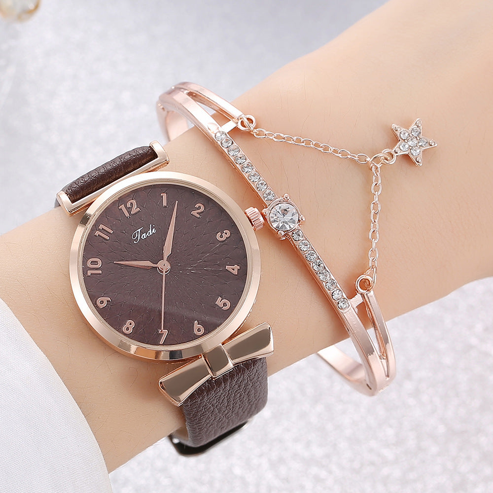 Uhr Studentin Neue Uhr Set Mode Literal Drainage Produkt Armband Set Uhr