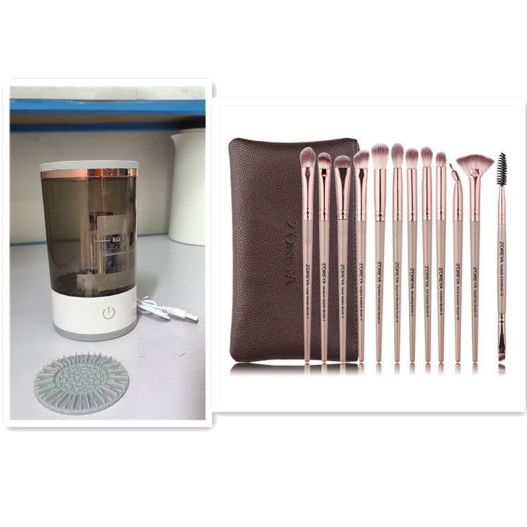Women Lidschatten Pinsel Reinigungsgerät Tragbarer Elektrischer Make-up Pinsel Reiniger Mit USB-Aufladung Automatischer Kosmetikpinsel