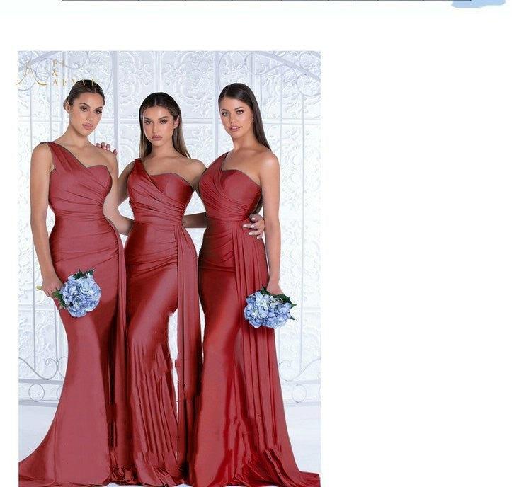Robe de mariée élégante sirène asymétrique grande taille fat MM
