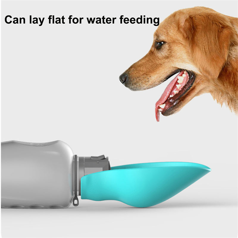 800 ml Hundewasserflasche, tragbar, hohe Kapazität, auslaufsicher, faltbarer Trinknapf für Haustiere, Golden Retriever, Spazierzubehör für draußen, Haustierprodukte