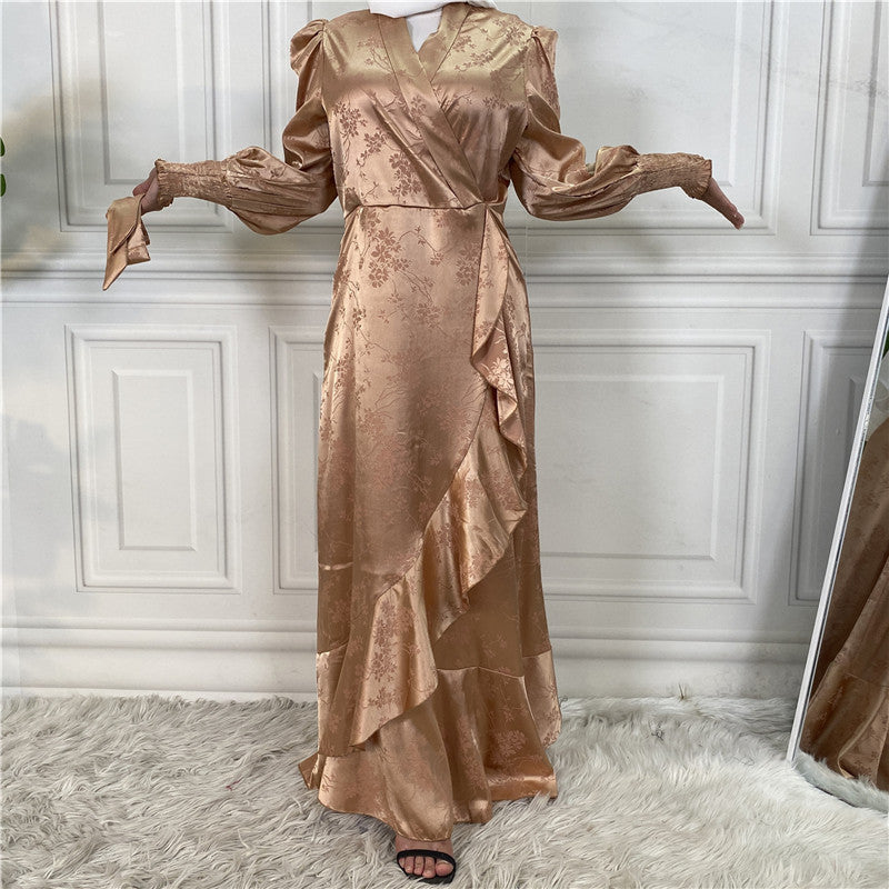 Nouvelle Mode Robe Musulmane Femme Patchwork