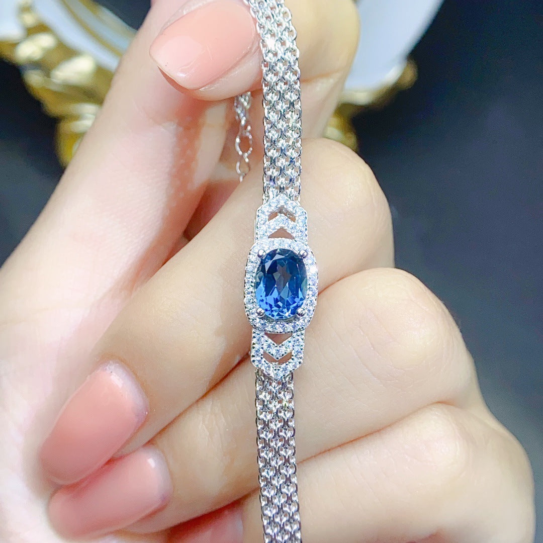 Bijoux en topaze naturelle pour bracelets femme