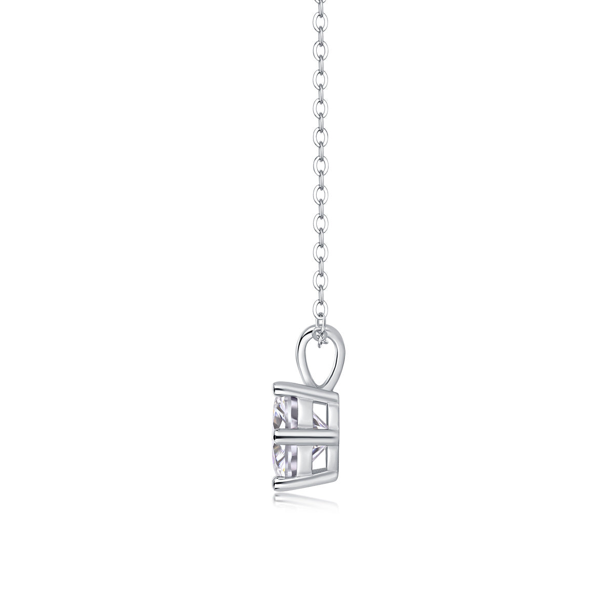 Collier pendentif en diamant de luxe romantique Mark avec ornements en argent et diamants Mosan 