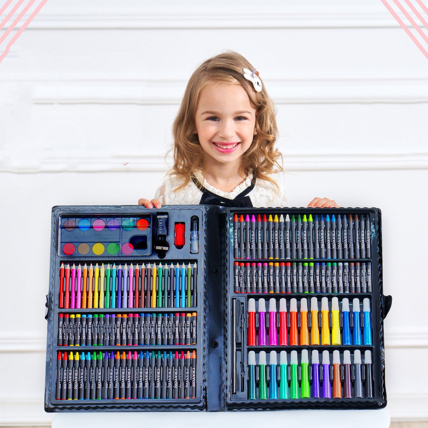 Trendy Painting Set, School Supplies, Brush Set, Oil Pastel Painting
