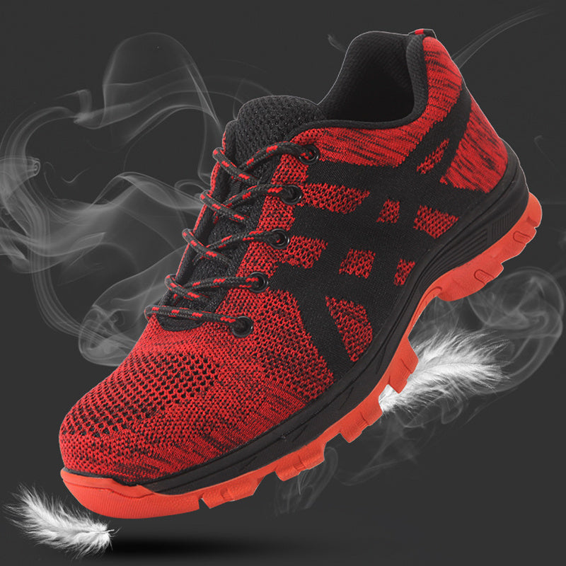 Chaussures de sécurité de travail, baskets indestructibles à embout en acier anti-perforation