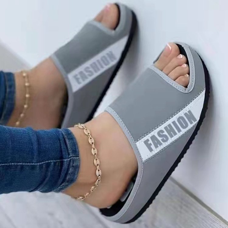 Flache Stoffsandalen für Damen in Europa und Amerika