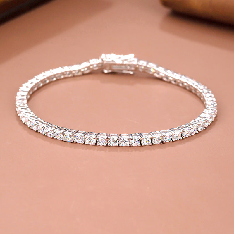 Four-Claw Bracelet Women'S High Carbon Drill Full Niche