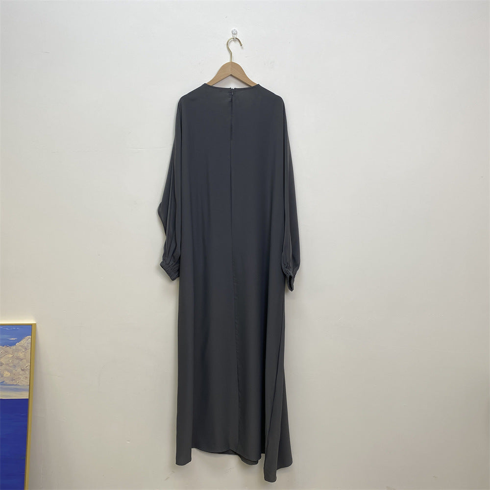 Modische Stillkleidung muslimisches Langarm-Kleid mit schmaler Passform