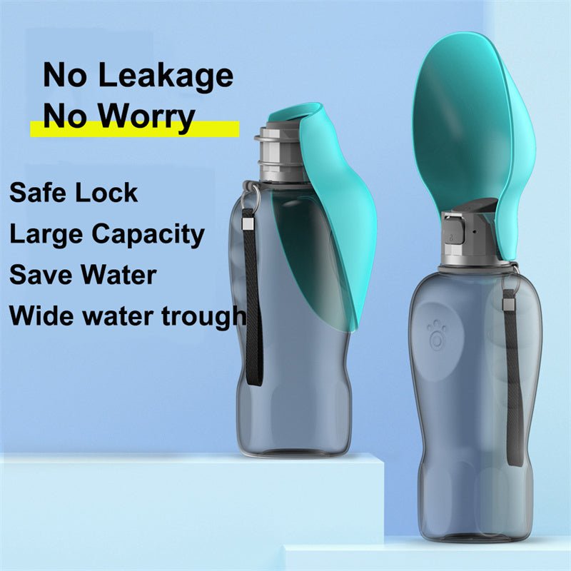 800 ml Hundewasserflasche, tragbar, hohe Kapazität, auslaufsicher, faltbarer Trinknapf für Haustiere, Golden Retriever, Spazierzubehör für draußen, Haustierprodukte