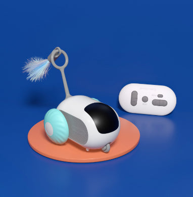 Fernbedienung Interaktives Katzenspielzeug Auto USB-Ladefunktion Verfolgung Automatisch Selbstfahrendes Ferngesteuertes Smart Control Auto Interaktives Katzenspielzeug Heimtierprodukte