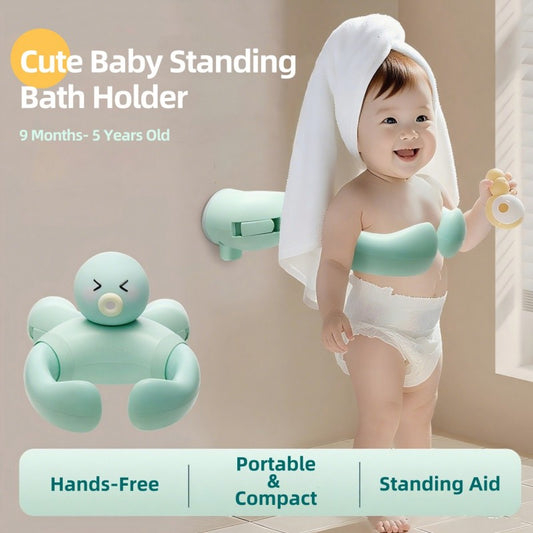 MiniJones Baby Bath Stand – Wall-Mounted Suction Cup Holder (Free US Shipping)