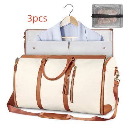 Sac de voyage grande capacité pour femme Sac à main Sac de costume pliant Sacs fourre-tout étanches pour vêtements
