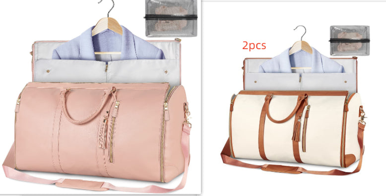 Sac de voyage grande capacité pour femme Sac à main Sac de costume pliant Sacs fourre-tout étanches pour vêtements