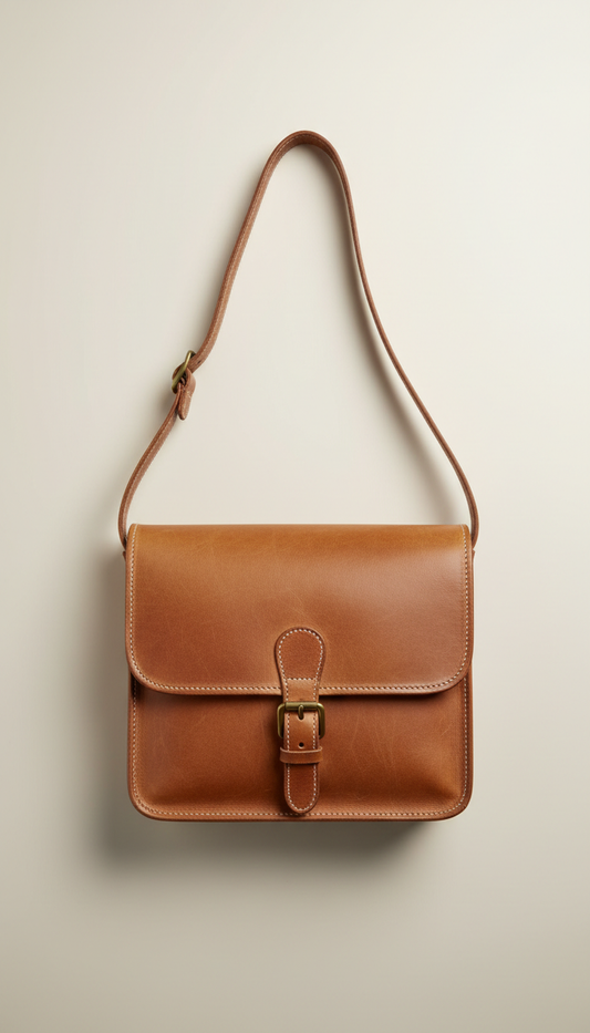 Genuine leather crossbody bag