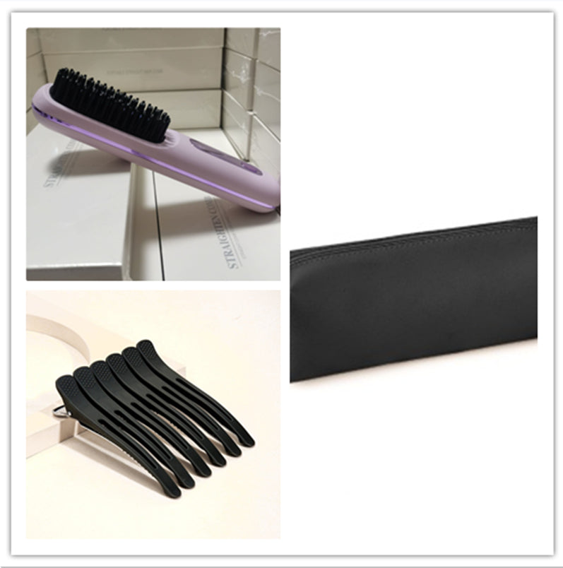 Trendy 2 In 1 Straight Hair Comb Wireless Hair Straightener Brush Hai
