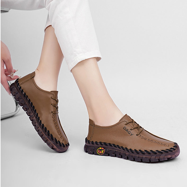 Comfortable Women Loafers Shoes Soft Leather Flats for Daily Wear