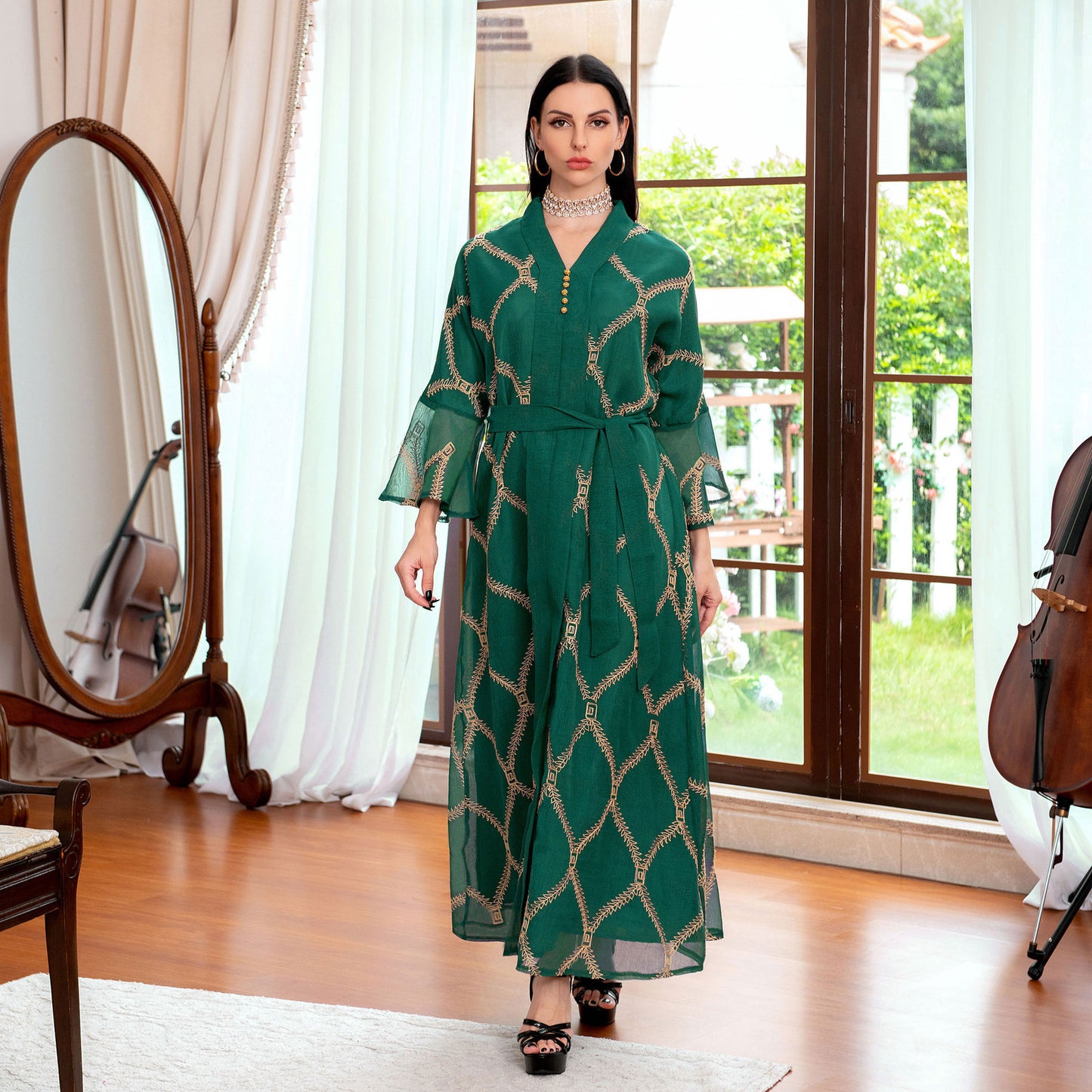 Nahost Muslim Temperament Gaze Kleid