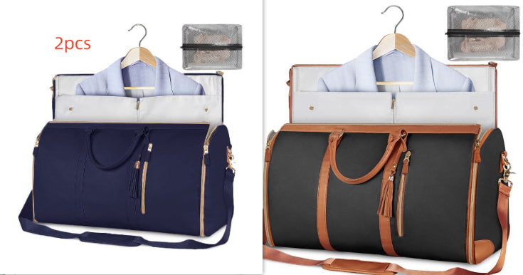 Sac de voyage grande capacité pour femme Sac à main Sac de costume pliant Sacs fourre-tout étanches pour vêtements
