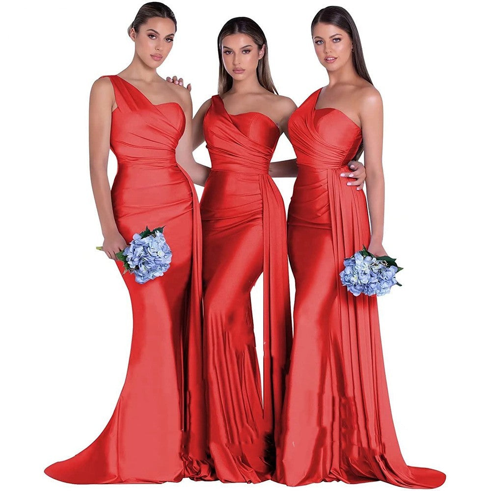 Robe de mariée élégante sirène asymétrique grande taille fat MM