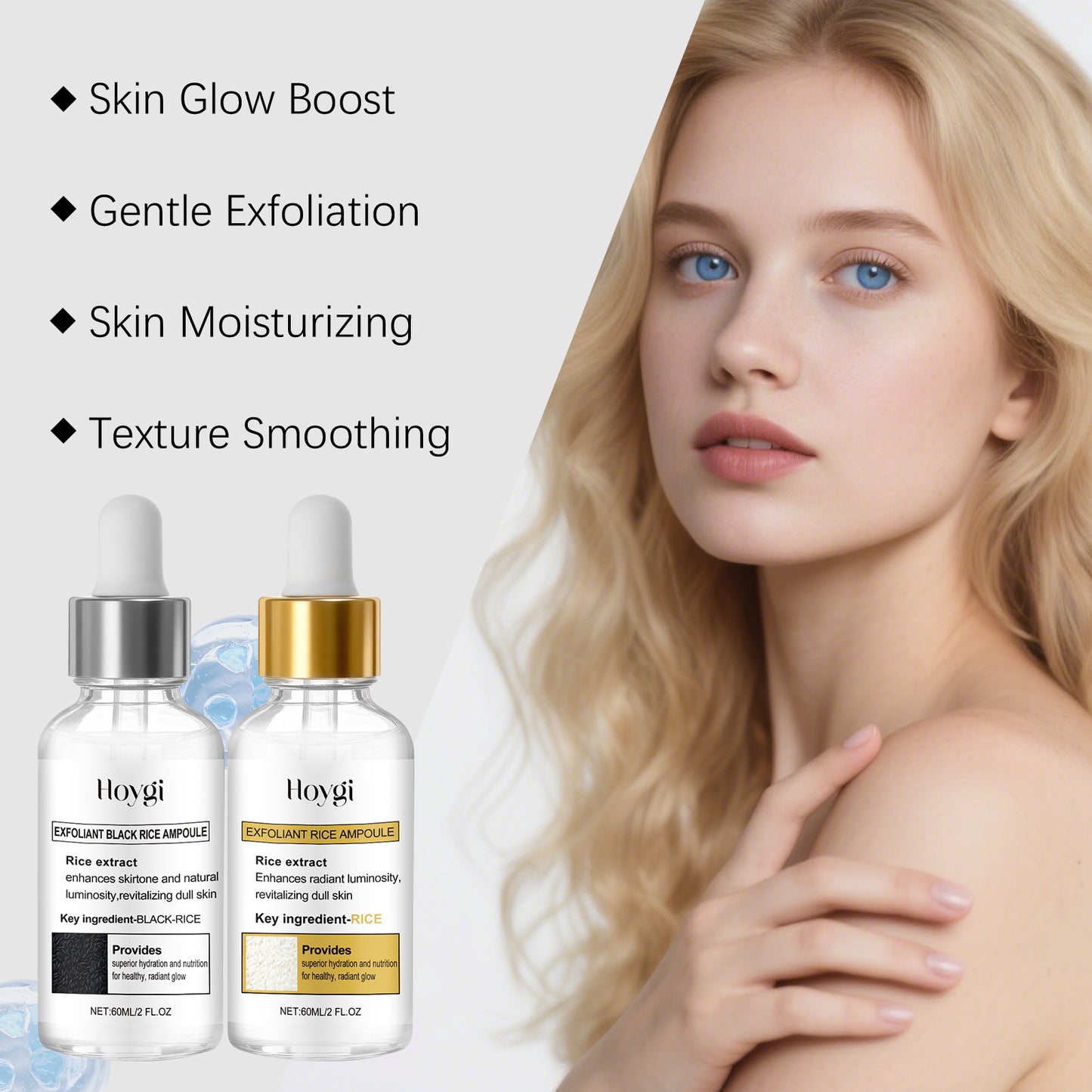 Gentle Facial Cleanser Moisturizing Serum For Soft Smooth And Hydrated Skin