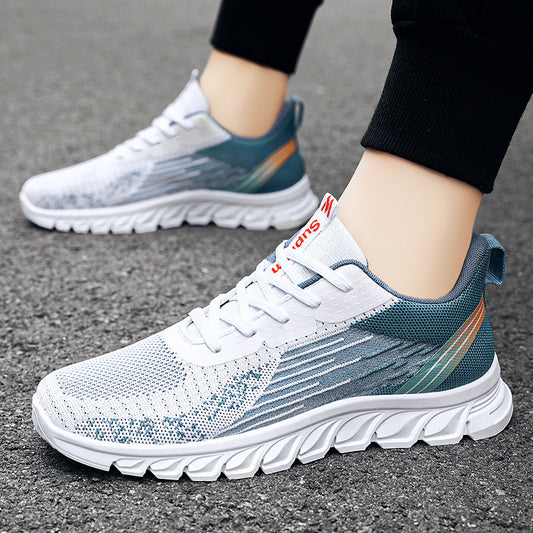 Herren Sneakers Mode Wellenförmige Sohle Schuhe Sport Laufschuhe