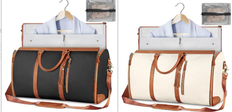 Sac de voyage grande capacité pour femme Sac à main Sac de costume pliant Sacs fourre-tout étanches pour vêtements
