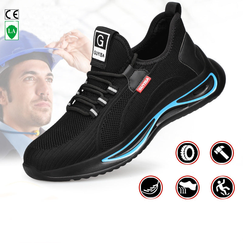 Stahlkappenschuhe für Männer Arbeitssicherheitsschuhe Rutschfeste, unzerstörbare Turnschuhe