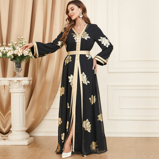 Stylish Middle Eastern Muslim Women'S Two Piece Dress for Everyday We
